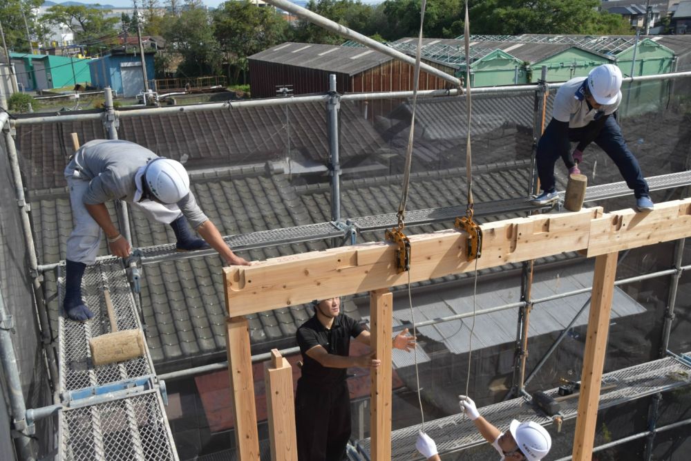 福岡県古賀市06　注文住宅建築現場リポート④　～上棟式～