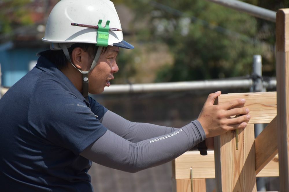 福岡県古賀市06　注文住宅建築現場リポート④　～上棟式～