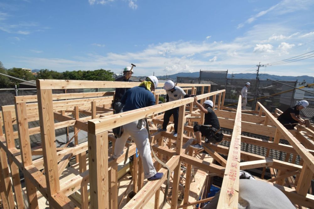 福岡県古賀市06　注文住宅建築現場リポート④　～上棟式～