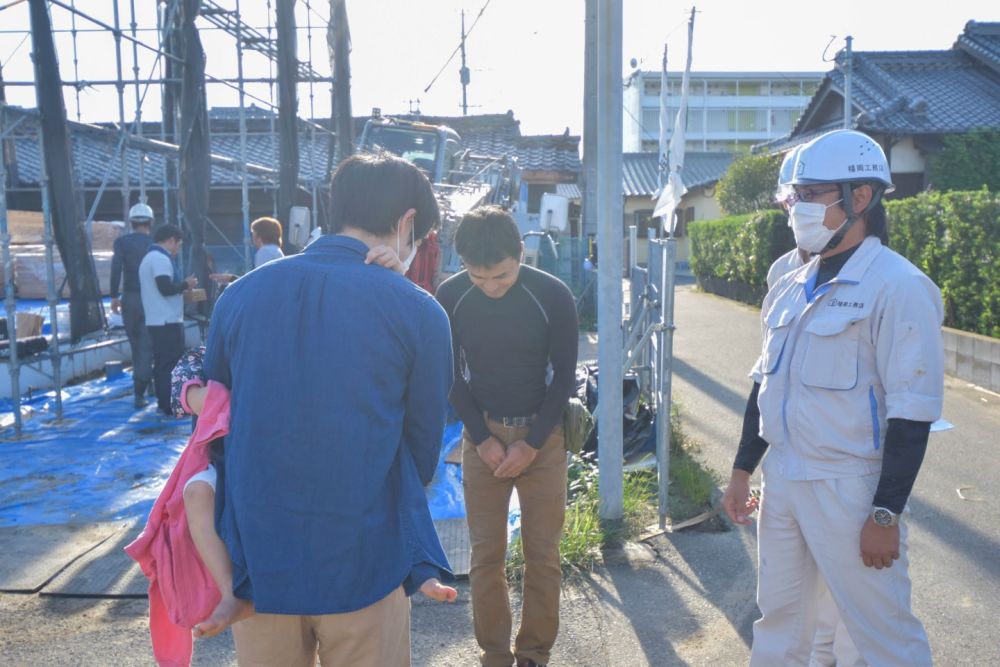 福岡県古賀市06　注文住宅建築現場リポート④　～上棟式～