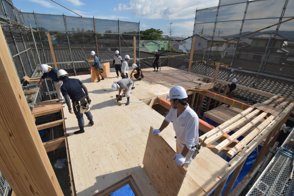 福岡県古賀市06　注文住宅建築現場リポート④　～上棟式～