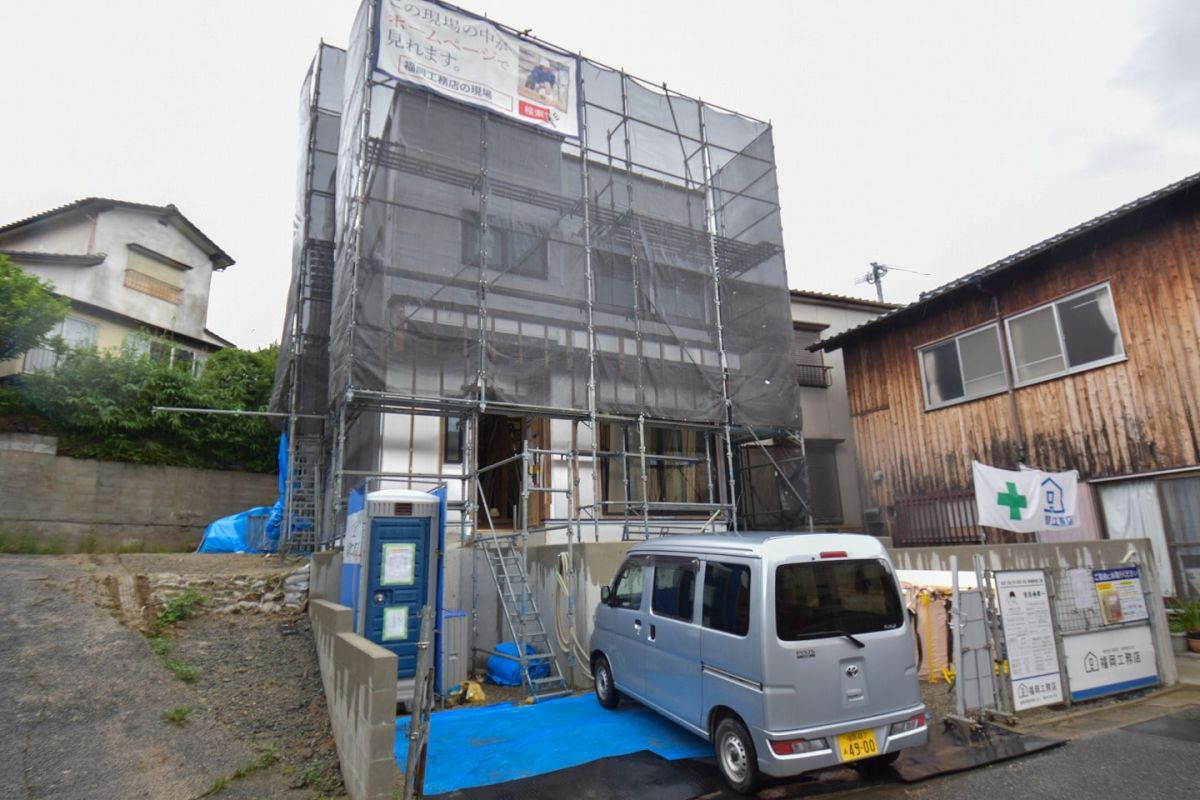 福岡県福岡市城南区11　注文住宅建築現場リポート⑤　～木工事・石膏ボード施工～