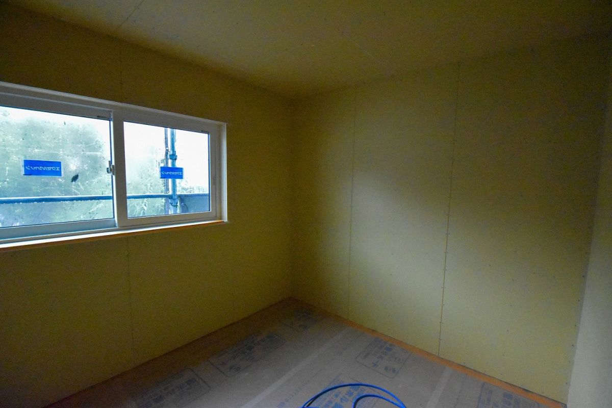 「福岡市城南区11」注文住宅現場リポート⑤【木工事】【石膏ボード】