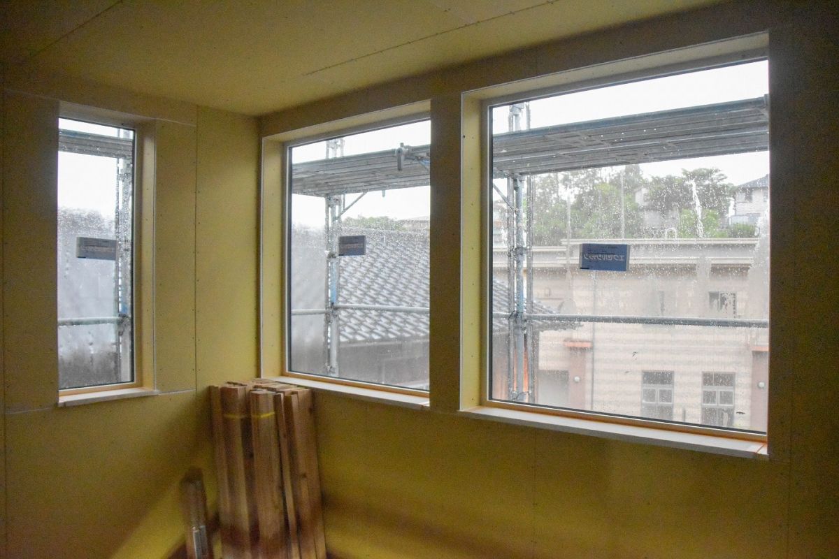 「福岡市城南区11」注文住宅現場リポート⑤【木工事】【石膏ボード】