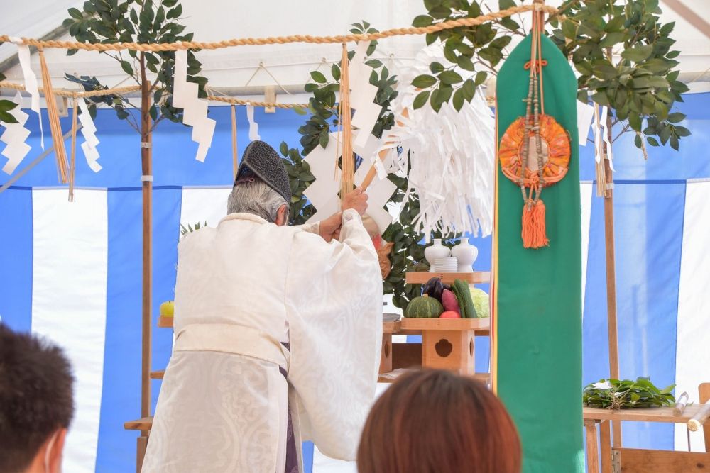 福岡県早良区野芥01　注文住宅建築現場リポート①　～地鎮祭～