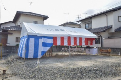 福岡県早良区野芥01　注文住宅建築現場リポート①　～地鎮祭～