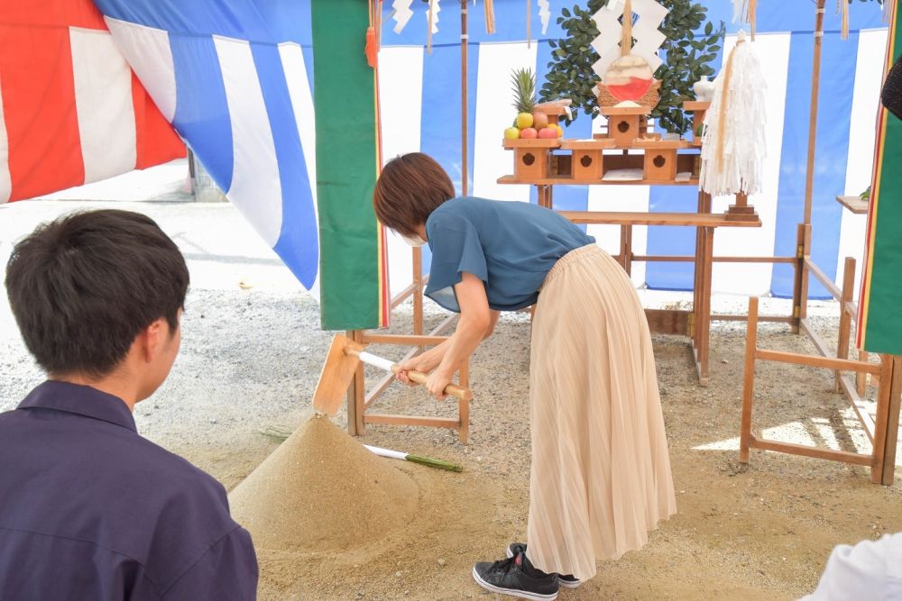 「福岡市早良区野芥01」注文住宅現場リポート①【地鎮祭】