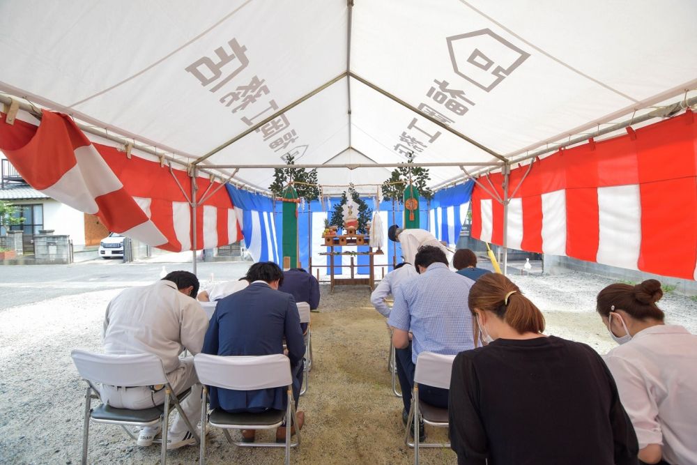 「福岡市早良区野芥01」注文住宅現場リポート①【地鎮祭】