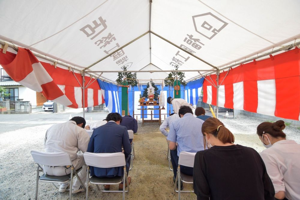 福岡県早良区野芥01　注文住宅建築現場リポート①　～地鎮祭～