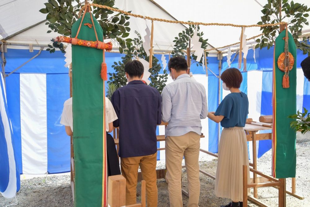 「福岡市早良区野芥01」注文住宅現場リポート①【地鎮祭】