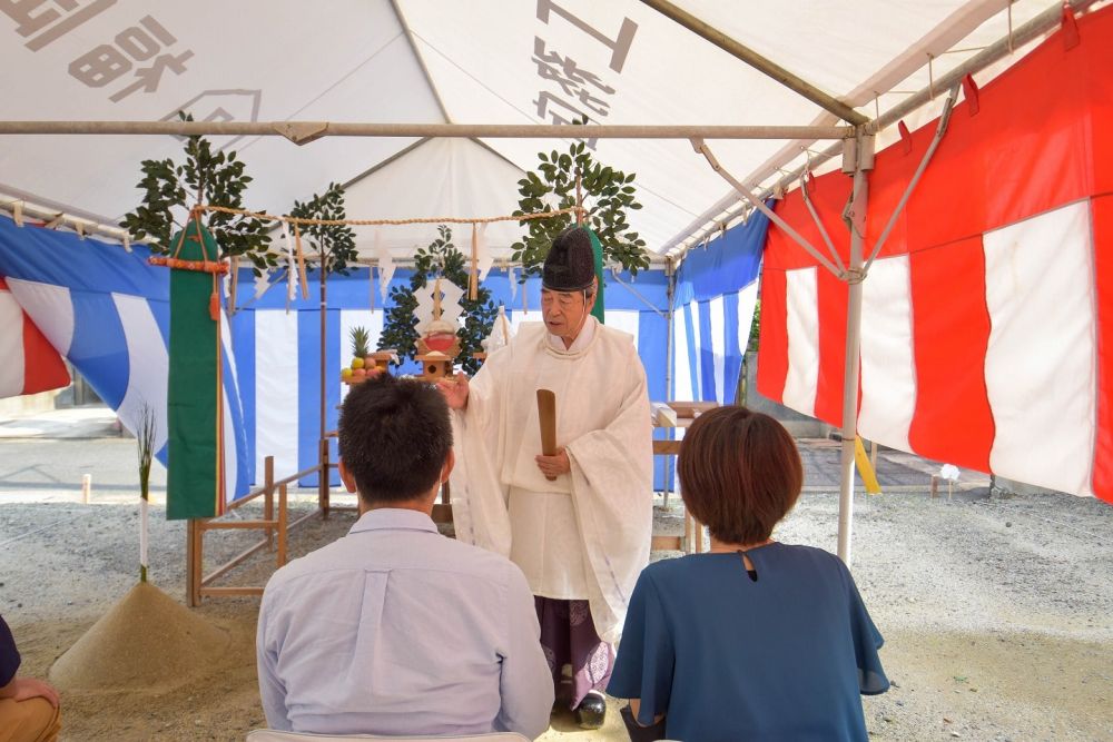 福岡県早良区野芥01　注文住宅建築現場リポート①　～地鎮祭～