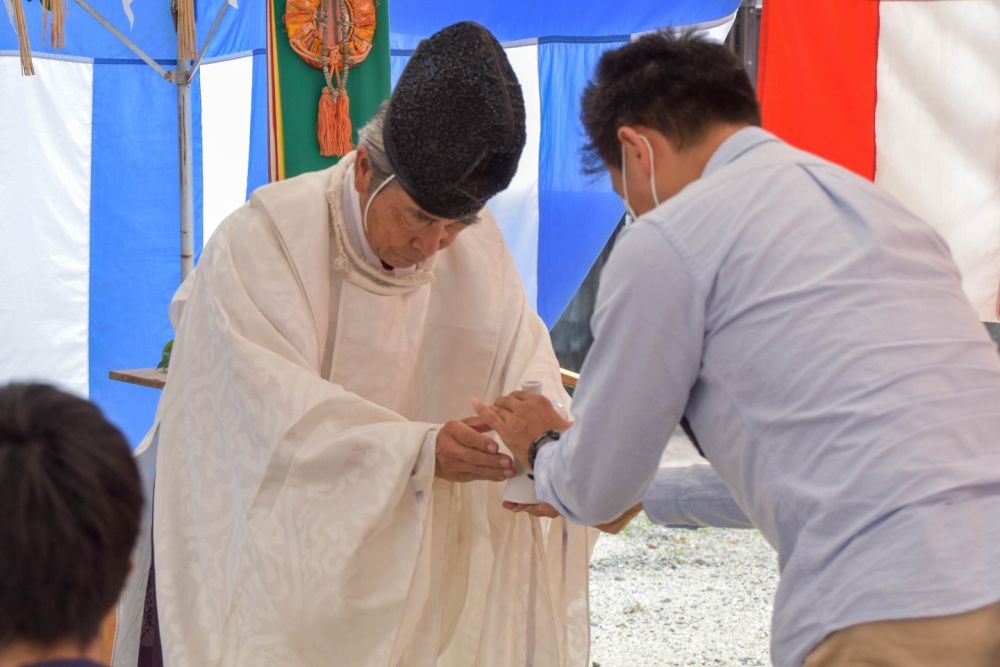 福岡県早良区野芥01　注文住宅建築現場リポート①　～地鎮祭～