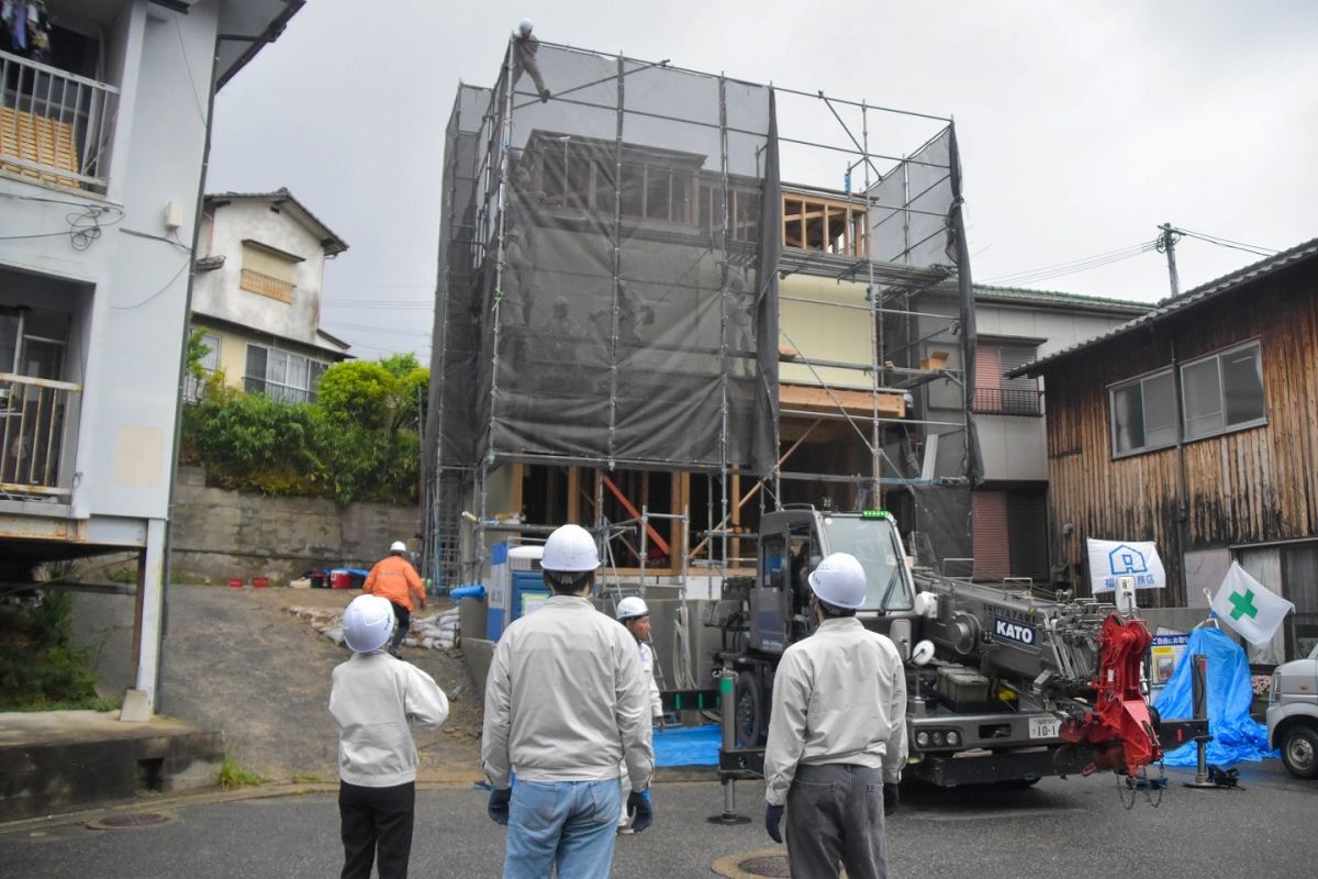 福岡県福岡市城南区11　注文住宅建築現場リポート④　～上棟式・後編～