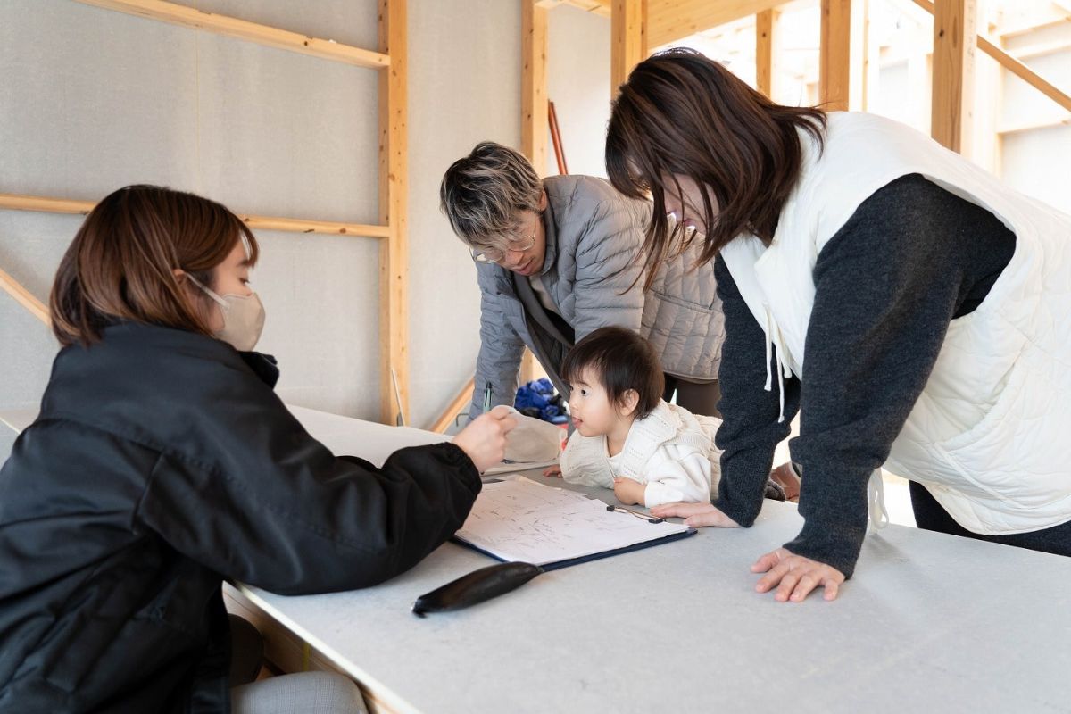 福岡県三井郡大刀洗町04　注文住宅建築現場リポート③　～上棟式～