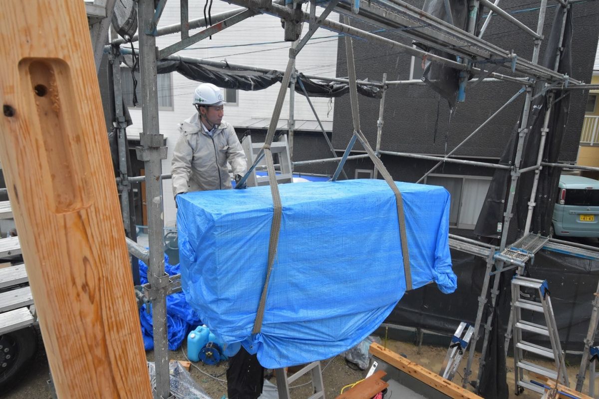 福岡県春日市10　注文住宅建築現場リポート②　～上棟式・前編～