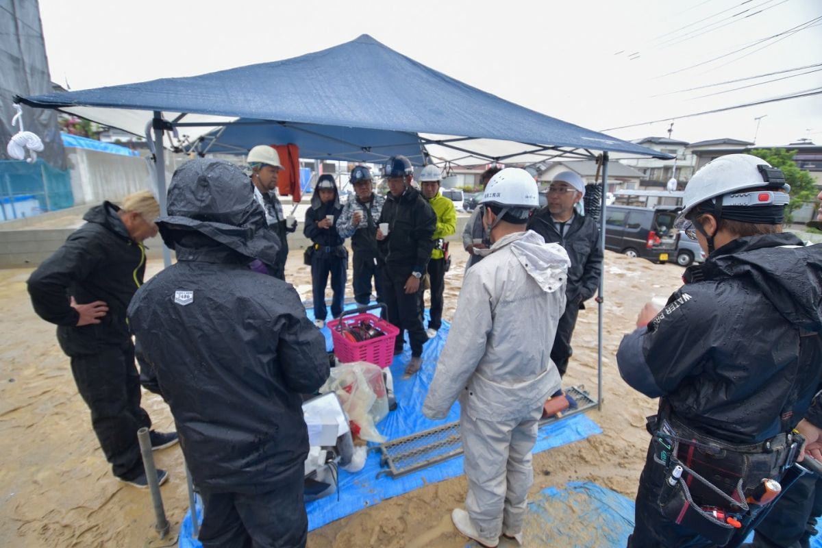 福岡県春日市10　注文住宅建築現場リポート②　～上棟式・前編～