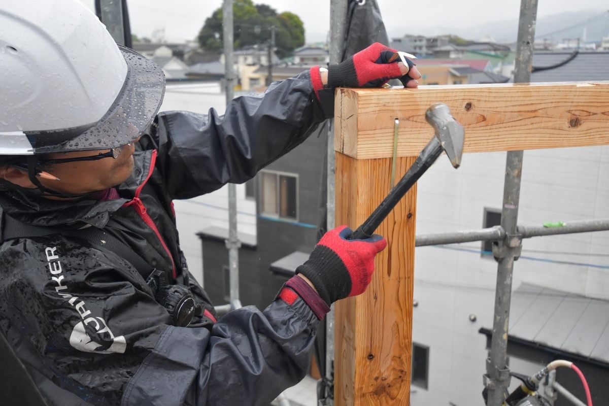 福岡県春日市10　注文住宅建築現場リポート②　～上棟式・前編～