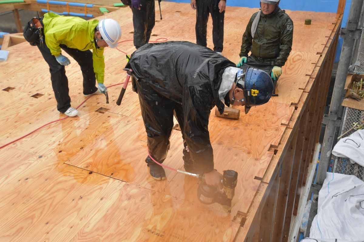 福岡県春日市10　注文住宅建築現場リポート②　～上棟式・前編～