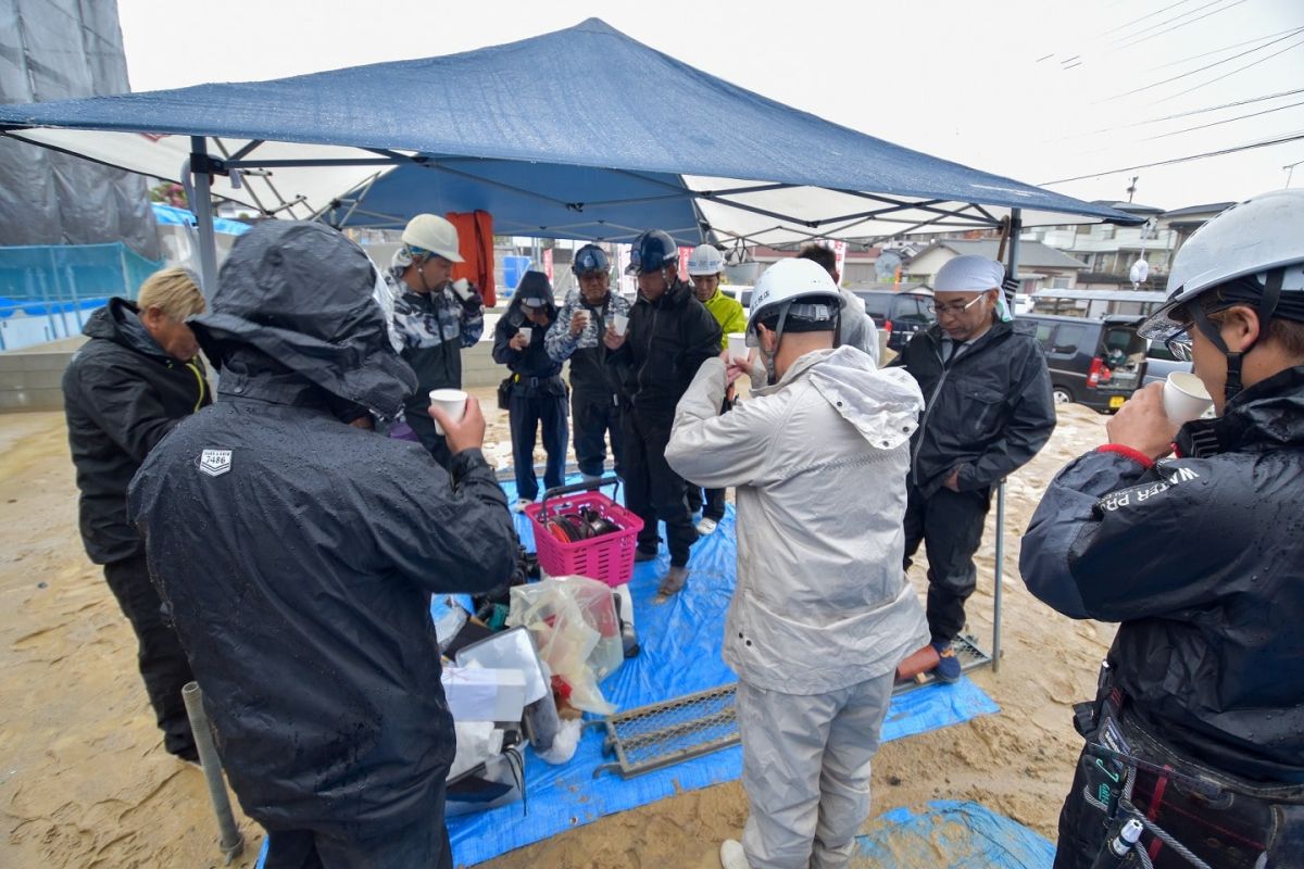 福岡県春日市10　注文住宅建築現場リポート②　～上棟式・前編～