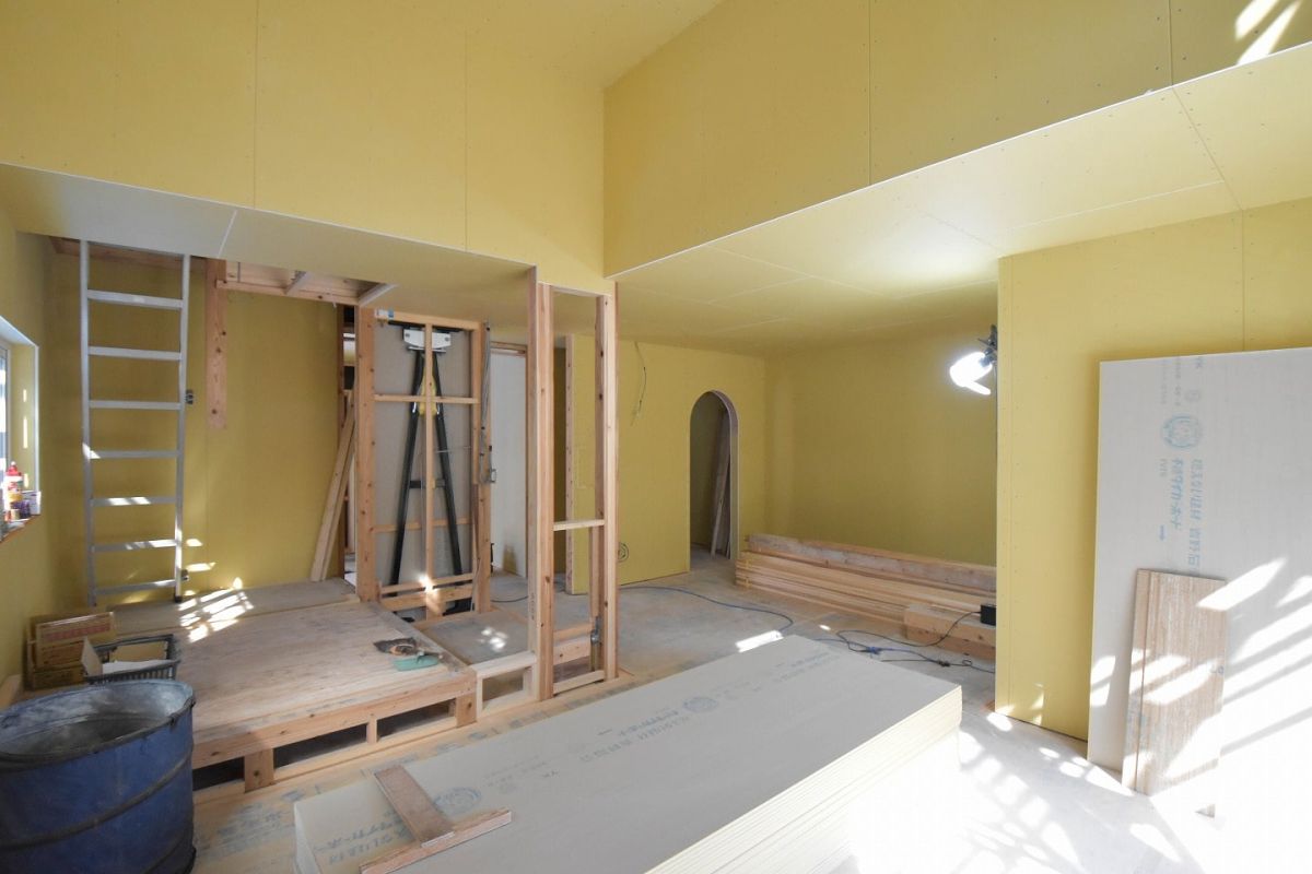 「糟屋郡志免町06」注文住宅現場リポート⑥【木工事】【床材】