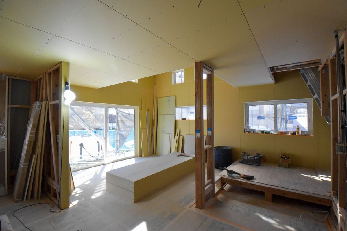 「糟屋郡志免町06」注文住宅現場リポート⑥【木工事】【床材】