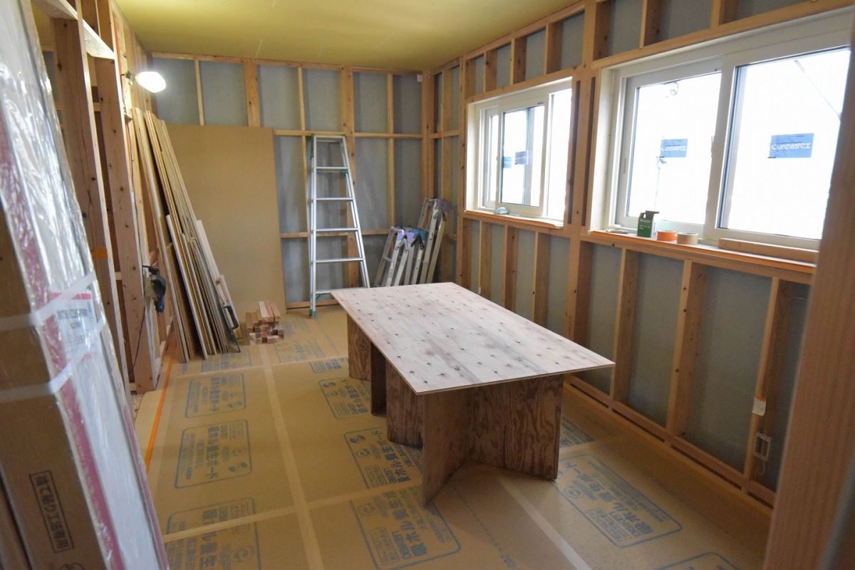 「糟屋郡志免町06」注文住宅現場リポート⑥【木工事】【床材】