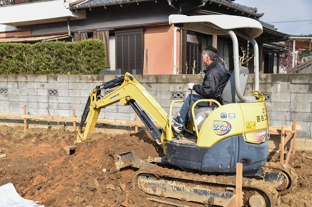 「筑紫野市07」注文住宅現場リポート②【基礎工事】【根切り】
