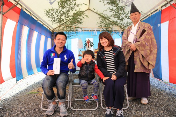 福岡県福津市宮司浜01　注文住宅建築現場リポート①　～地鎮祭～