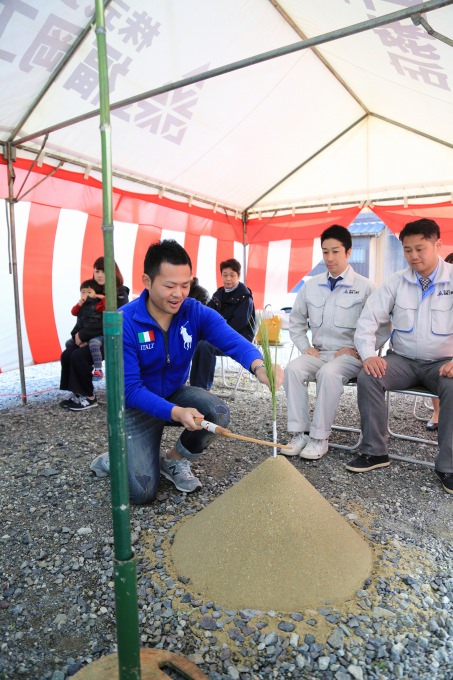 福岡県福津市宮司浜01　注文住宅建築現場リポート①　～地鎮祭～