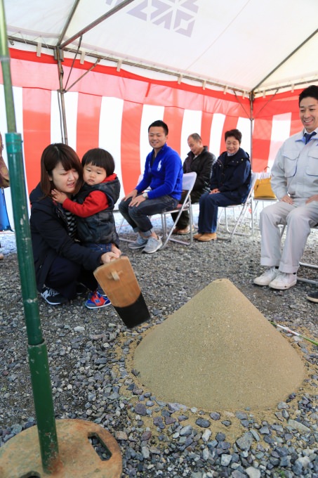 福岡県福津市宮司浜01　注文住宅建築現場リポート①　～地鎮祭～