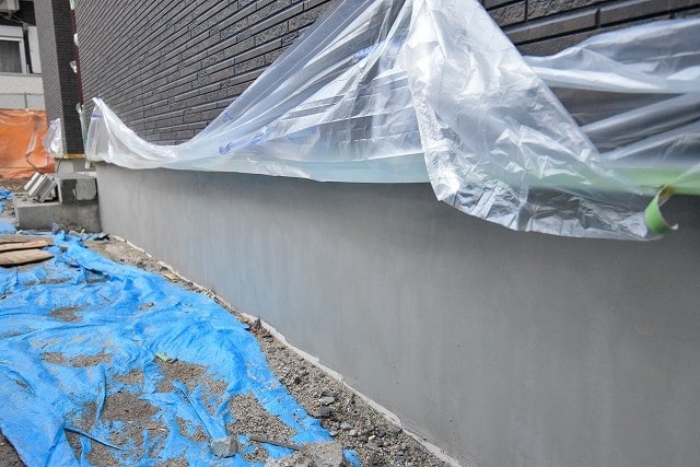 「福岡市博多区02」注文住宅現場リポート⑩【左官工事】【基礎巾木】