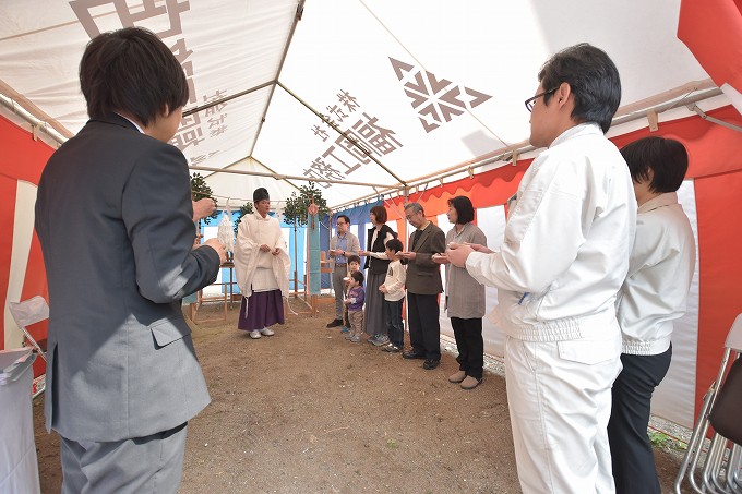 福岡県春日市03　注文住宅建築現場リポート①　～地鎮祭～