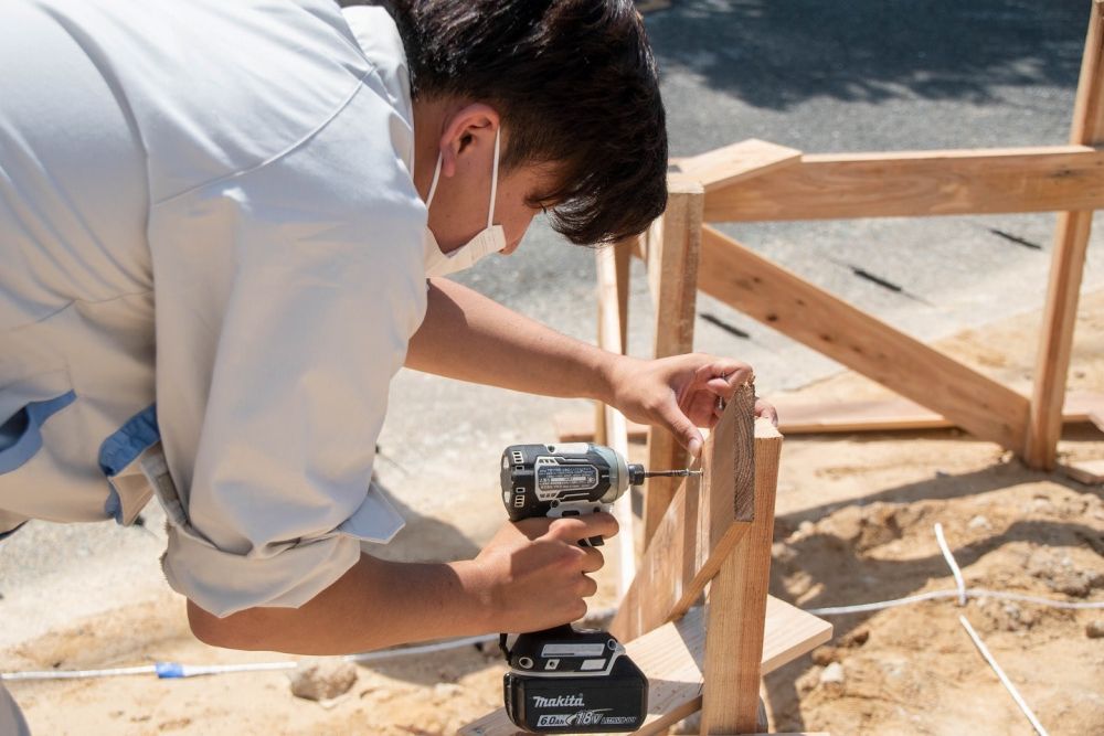 福岡市南区23　注文住宅建築現場リポート②　～基礎工事・遣り方～