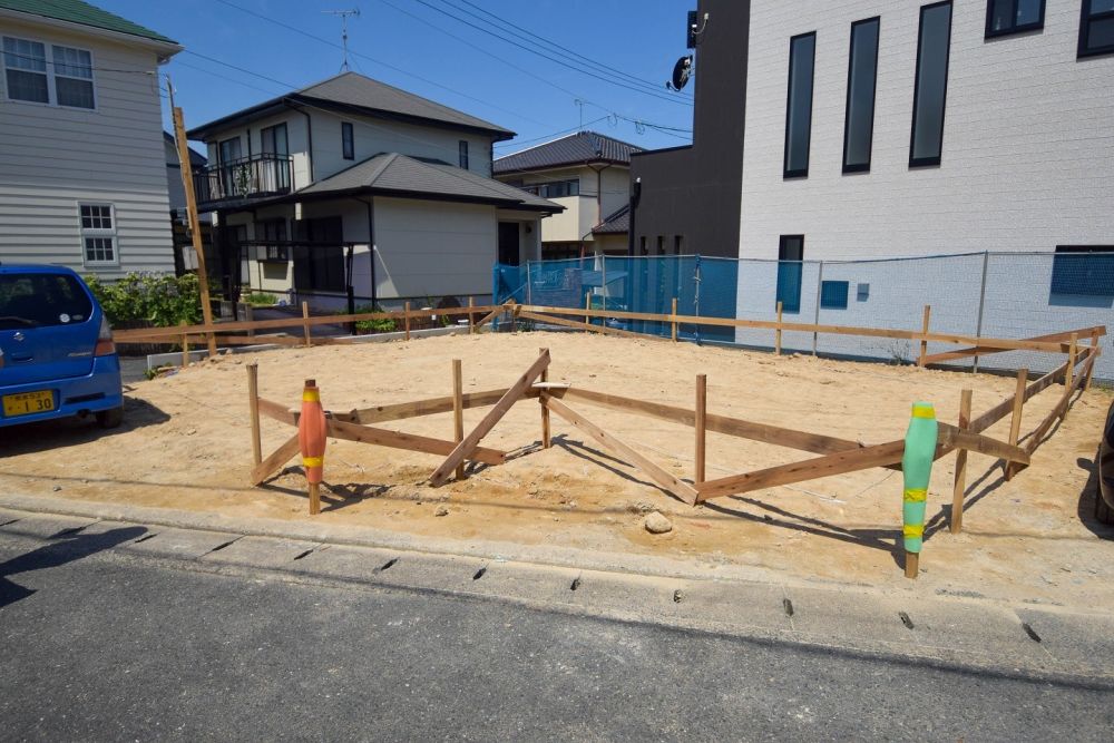 福岡市南区23　注文住宅建築現場リポート②　～基礎工事・遣り方～