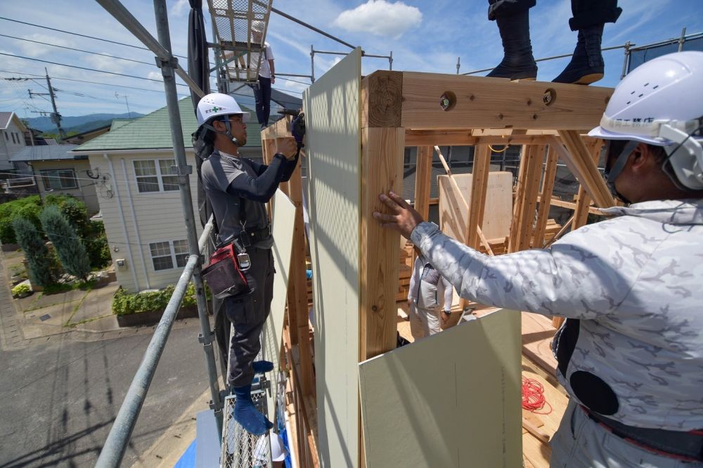 福岡市南区23　注文住宅建築現場リポート⑤　～上棟式～