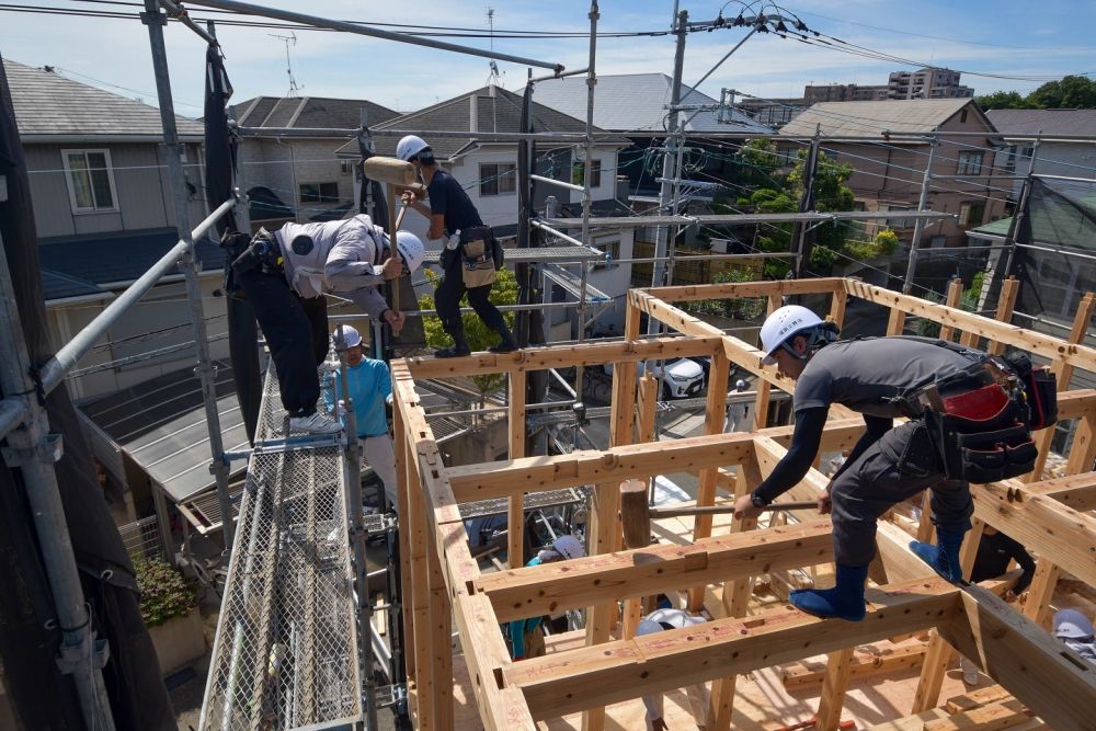 福岡市南区23　注文住宅建築現場リポート⑤　～上棟式～