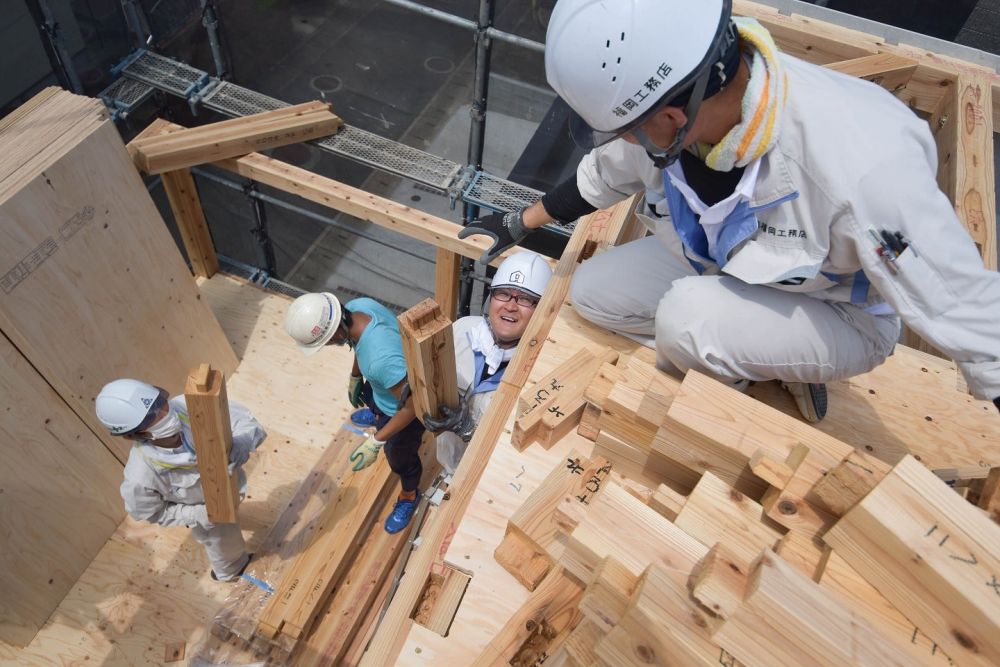 福岡市南区23　注文住宅建築現場リポート⑤　～上棟式～