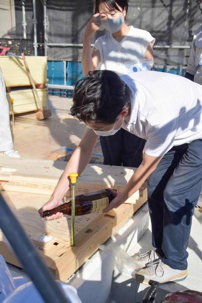 「福岡市南区23」注文住宅現場リポート⑤【上棟式】