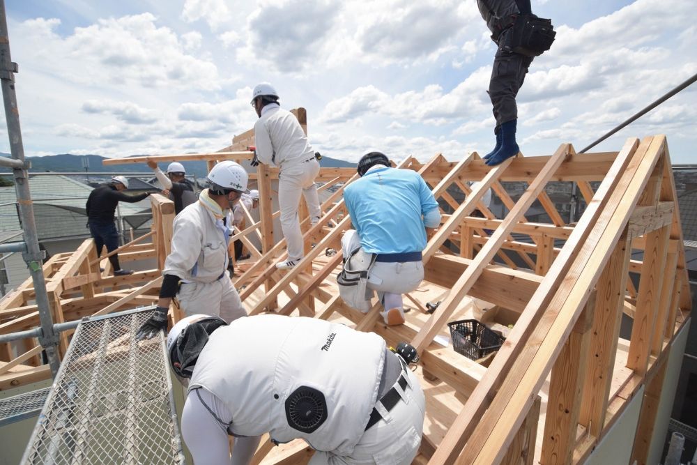 福岡市南区23　注文住宅建築現場リポート⑤　～上棟式～