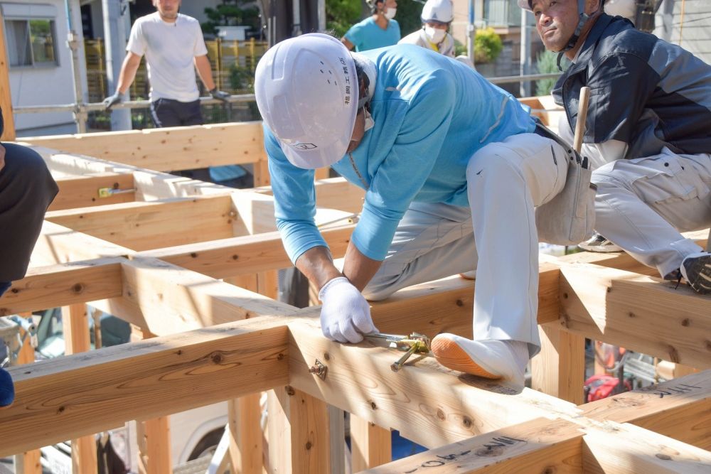 福岡市南区23　注文住宅建築現場リポート⑤　～上棟式～