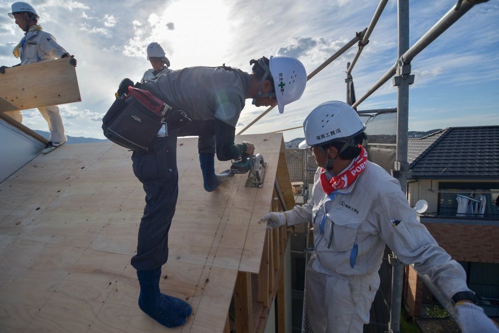 福岡市南区23　注文住宅建築現場リポート⑤　～上棟式～