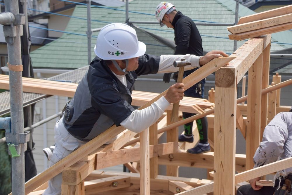 福岡市南区23　注文住宅建築現場リポート⑤　～上棟式～