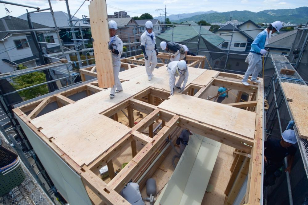 福岡市南区23　注文住宅建築現場リポート⑤　～上棟式～