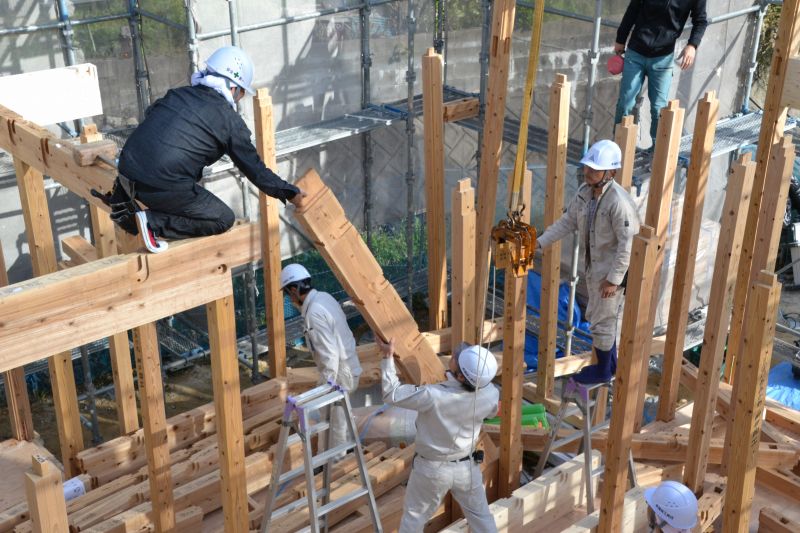 福岡県筑紫野市02　注文住宅建築現場リポート⑤　～上棟式～