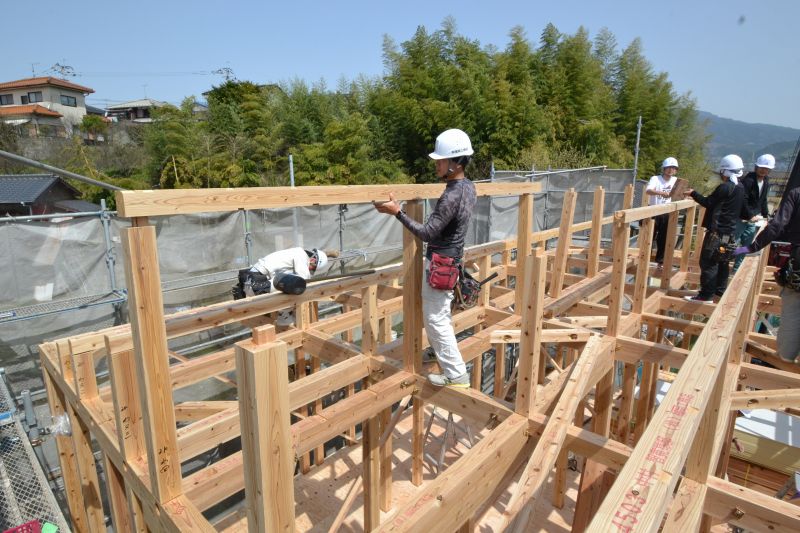 福岡県筑紫野市02　注文住宅建築現場リポート⑤　～上棟式～