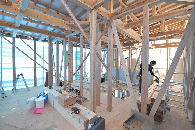 「福岡市東区06」注文住宅現場リポート⑤【木工事】【下地】