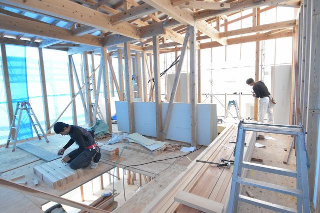 「福岡市東区06」注文住宅現場リポート⑤【木工事】【下地】