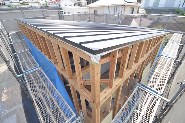 「福岡市東区06」注文住宅現場リポート⑤【木工事】【下地】