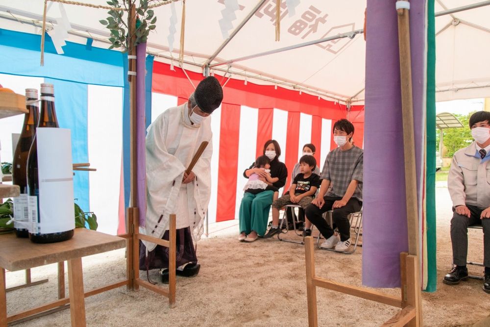 「那珂川市06」注文住宅現場リポート①【地鎮祭】