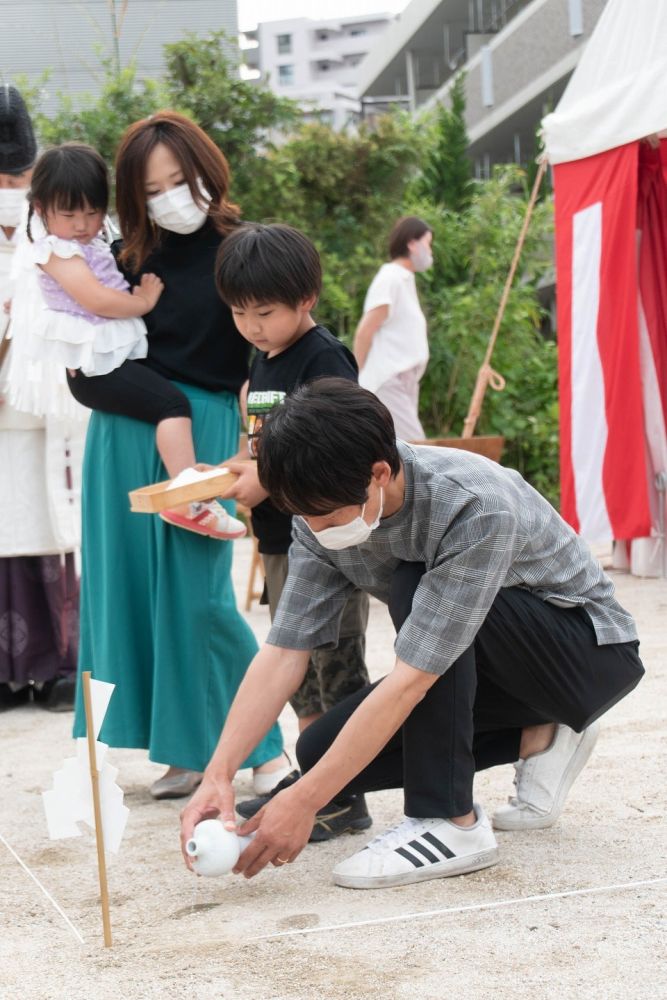 福岡県那珂川市06　注文住宅建築現場リポート①　～地鎮祭～